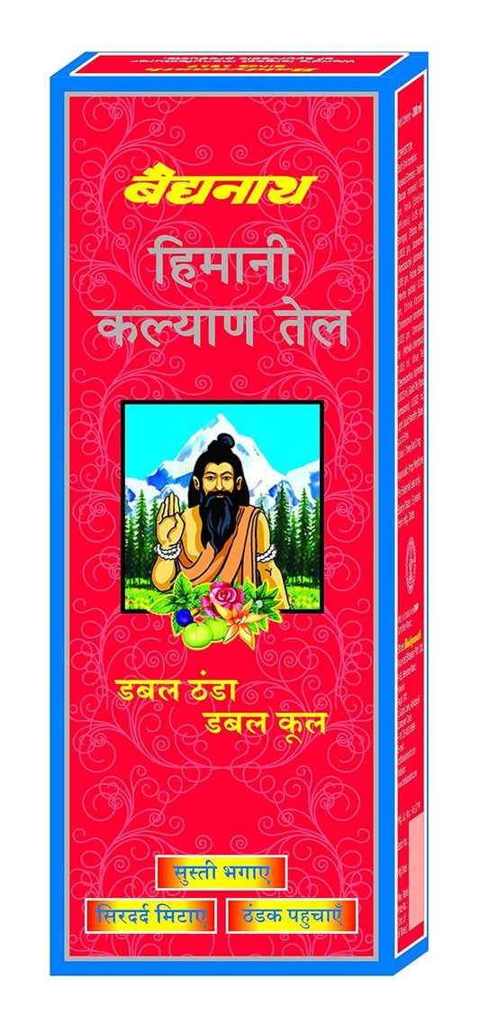 Baidyanath Ayurvedic Himani Kalyan Tail (200ml) For headache, mental stress, hair growth, and sound sleep