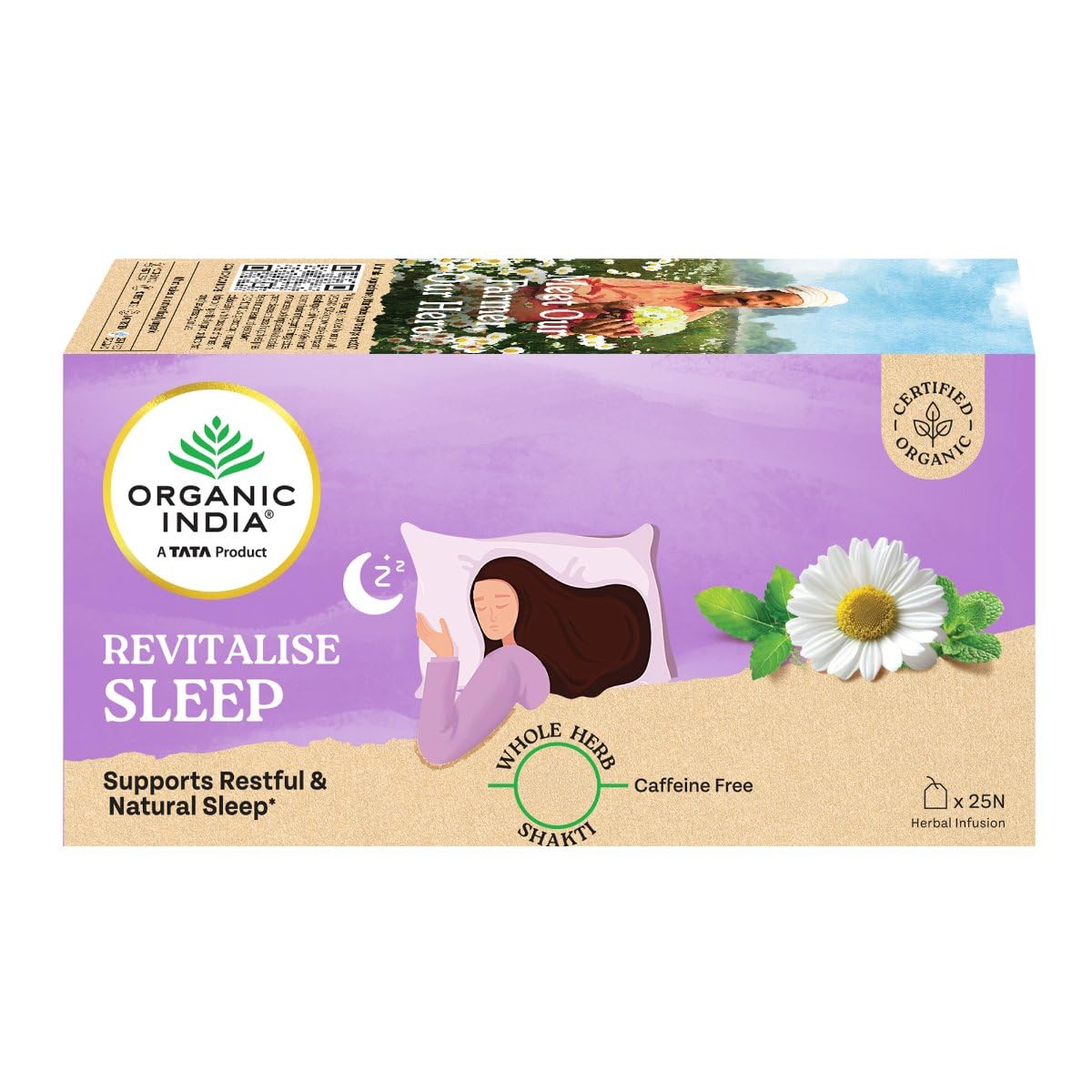 Organic India Revitalise Sleep Teabags - 25 Teabags