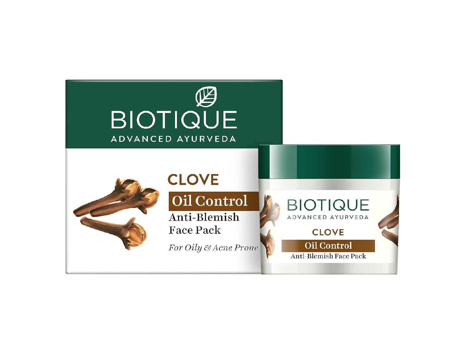 Biotique Clove Purifying Anti-Blemish Face Pack | Natural Deep Cleansing Face Mask for Acne & Pimples | 75g