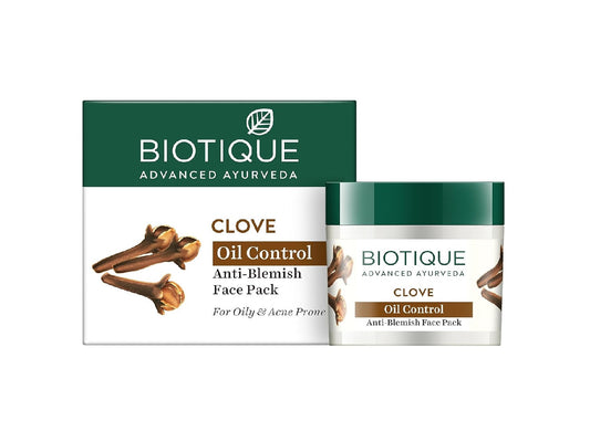 Biotique Clove Purifying Anti-Blemish Face Pack | Natural Deep Cleansing Face Mask for Acne & Pimples | 75g