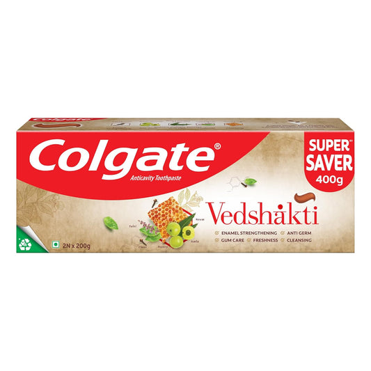Colgate Swarna Vedshakti Ayurvedic Cavity Protection, Bad Breath Treatment Toothpaste - 400gm