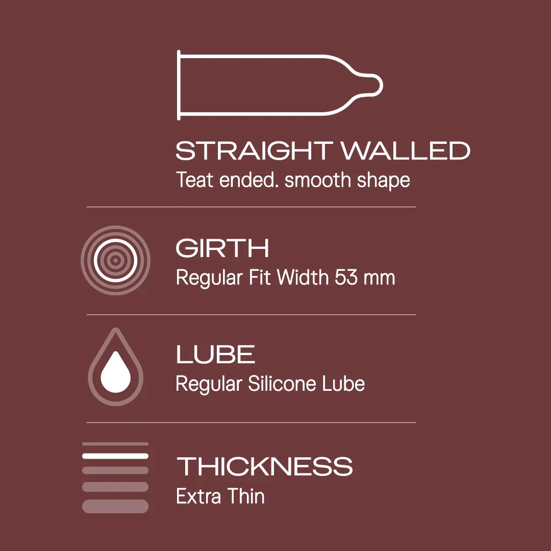 Durex Extra Thin Intense Chocolate Flavoured - 12 Condoms