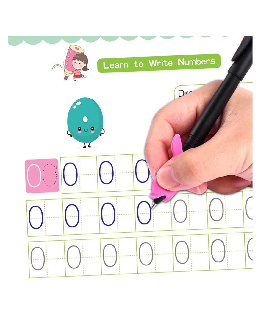 Wonder Magic Numbers Practice Workbook for Preschoolers Trace & Learn Numbers 1–20  |  Spiral-bound