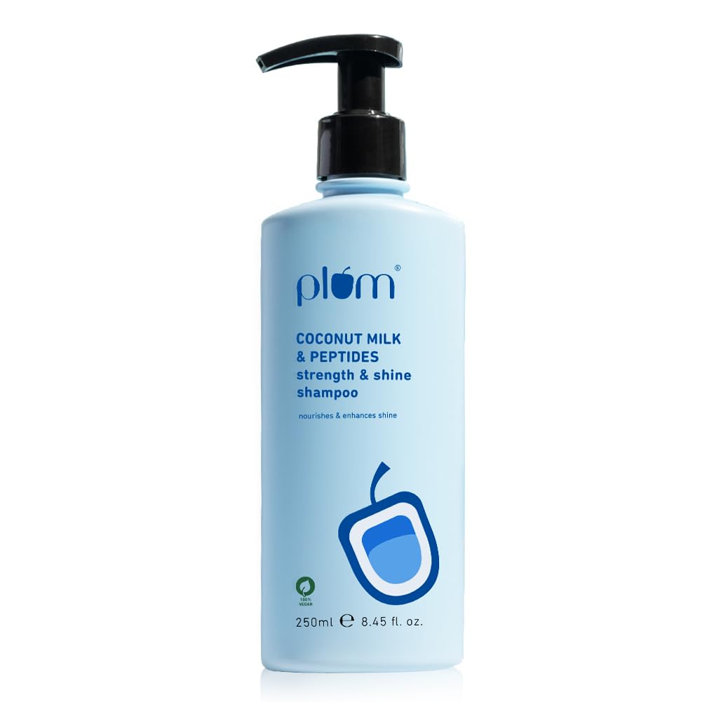 Plum Coconut Milk & Peptides Shampoo For Soft, Shiny Hair - 250 ml