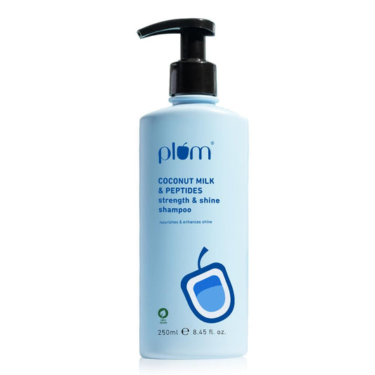 Plum Coconut Milk & Peptides Shampoo For Soft, Shiny Hair - 250 ml