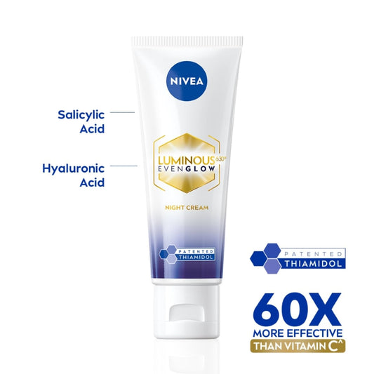 Nivea Luminous Even Glow Night Cream - 40 ml