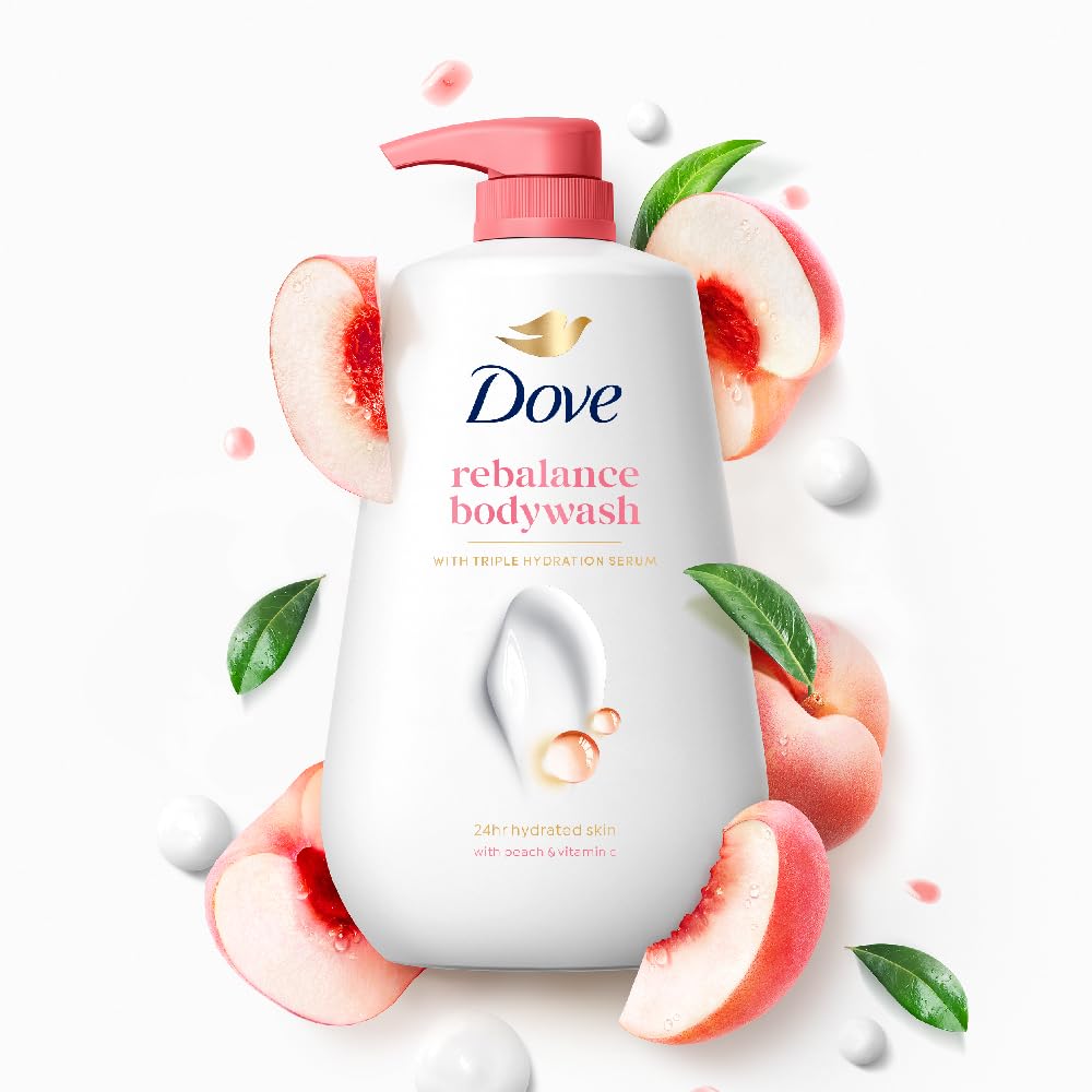 Dove Revitalizing Body Wash With Scented Peach And Vitamin C - 800 ml