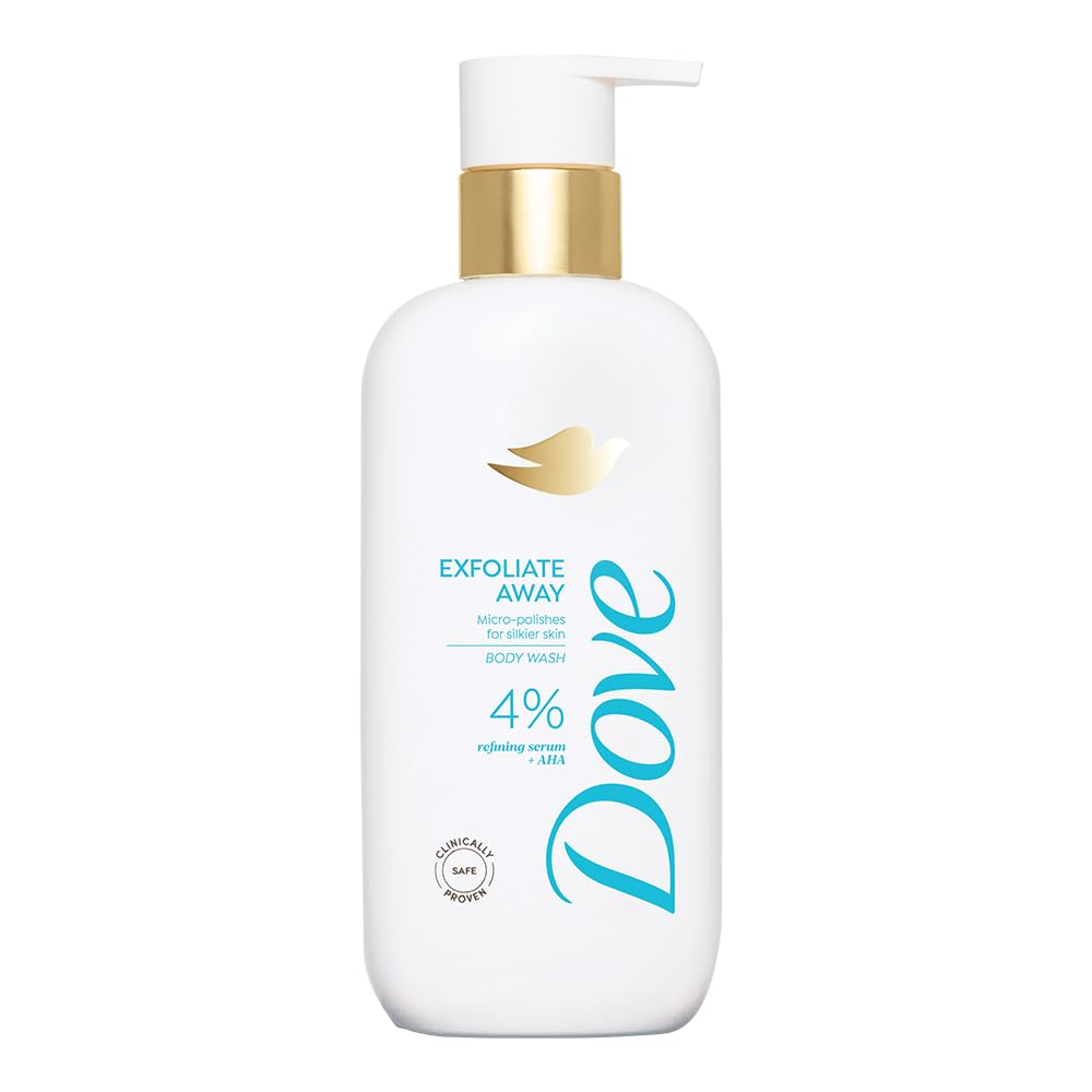Dove Exfoliate Away Serum Body Wash with 4% Refining Serum + AHA - 300 ml