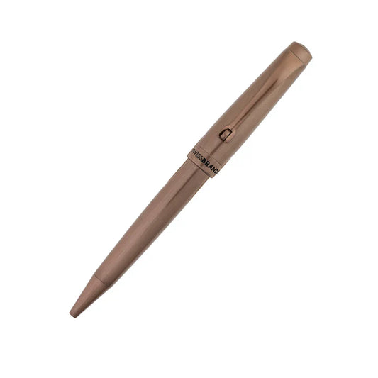SWISSBRAND Echelon 2518 Matte brown Ballpoint Pen with brown trim