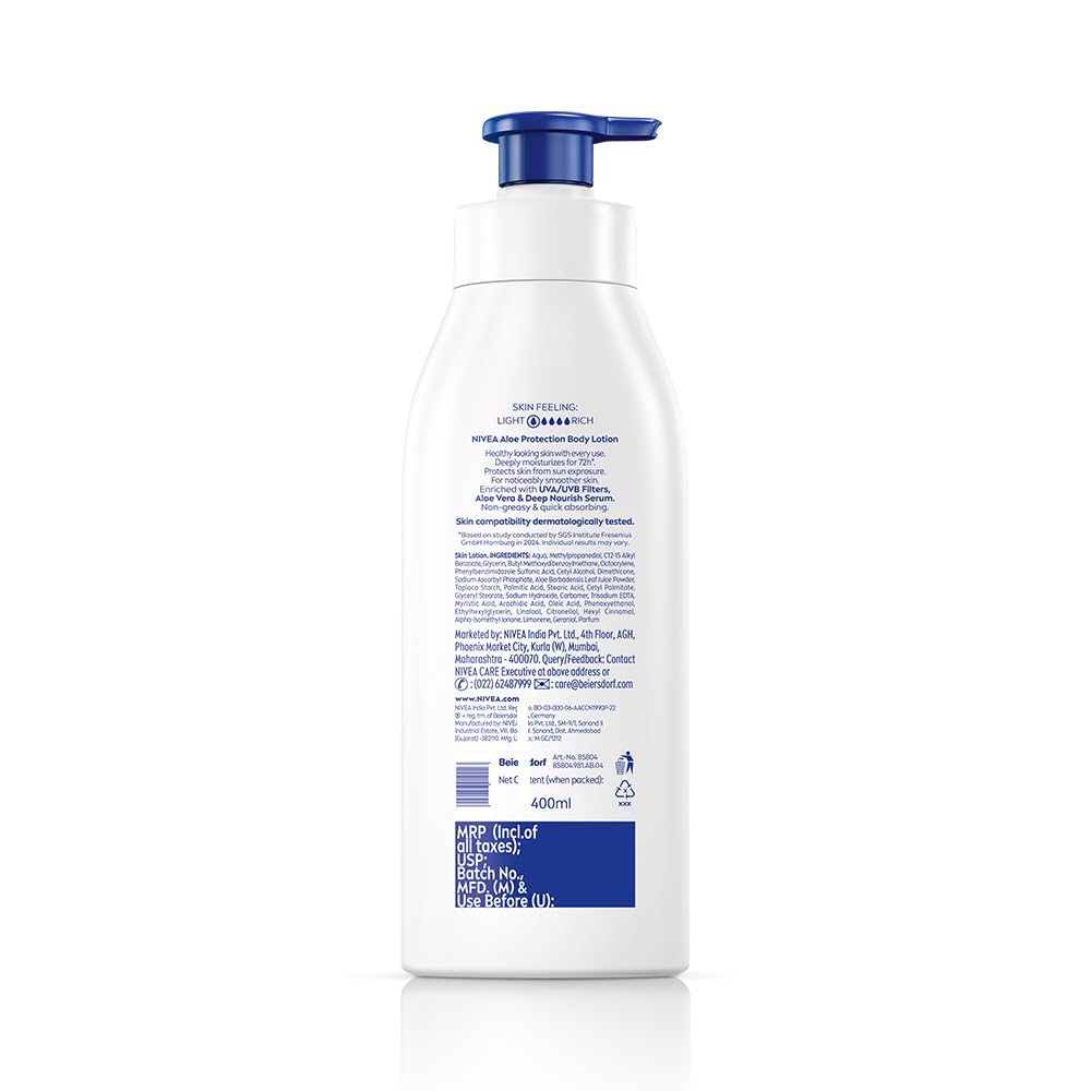 Nivea Aloe Protection SPF 15 Body Lotion - 400 ml