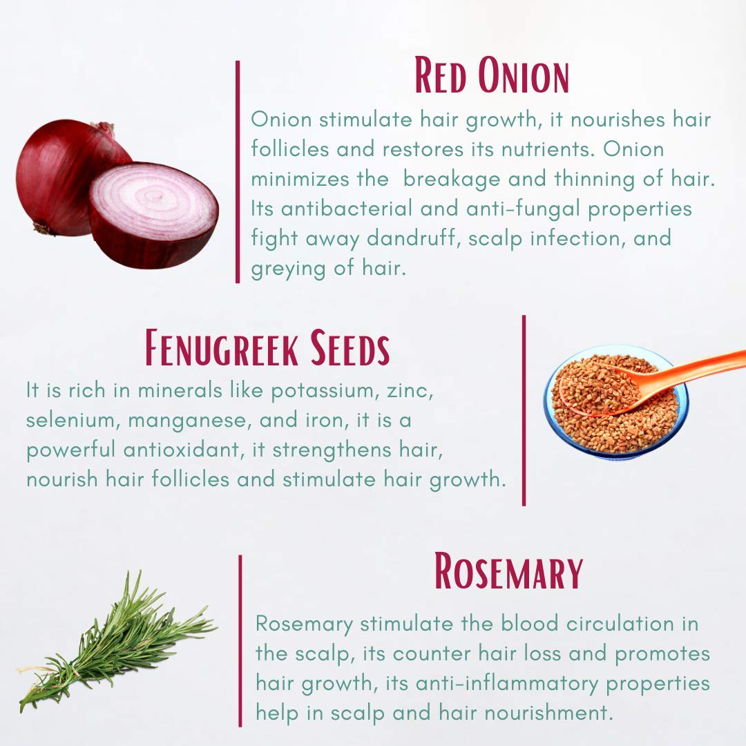 Aegte Organic Onion Hair Oil (100 ml) For Hair Growth And Hair Fall Control With Red Onion Extract
