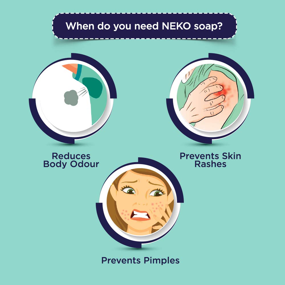 Neko Daily Hygiene Soap, 24 hours Germ Protection, 100g