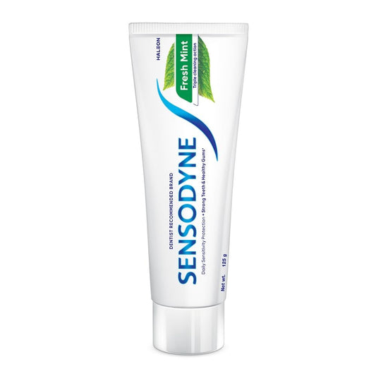 Sensodyne Toothpaste Fresh Mint|Daily Sensitivity Relief Tooth Paste Combo Pack - 250gm (125gm x 2) |