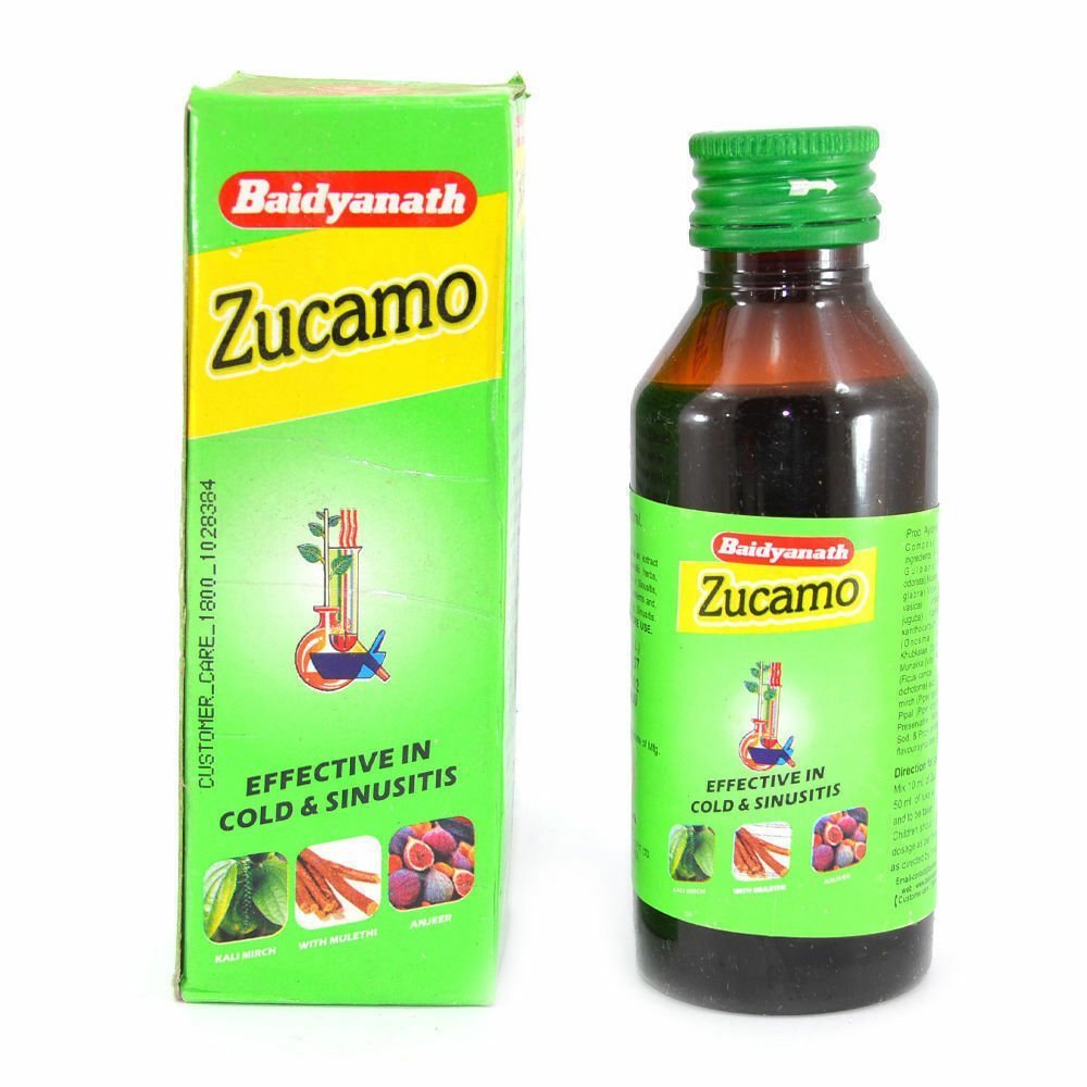 Baidyanath Herbal Zucamo Syrup For Cold, Cough, Fever 100ml