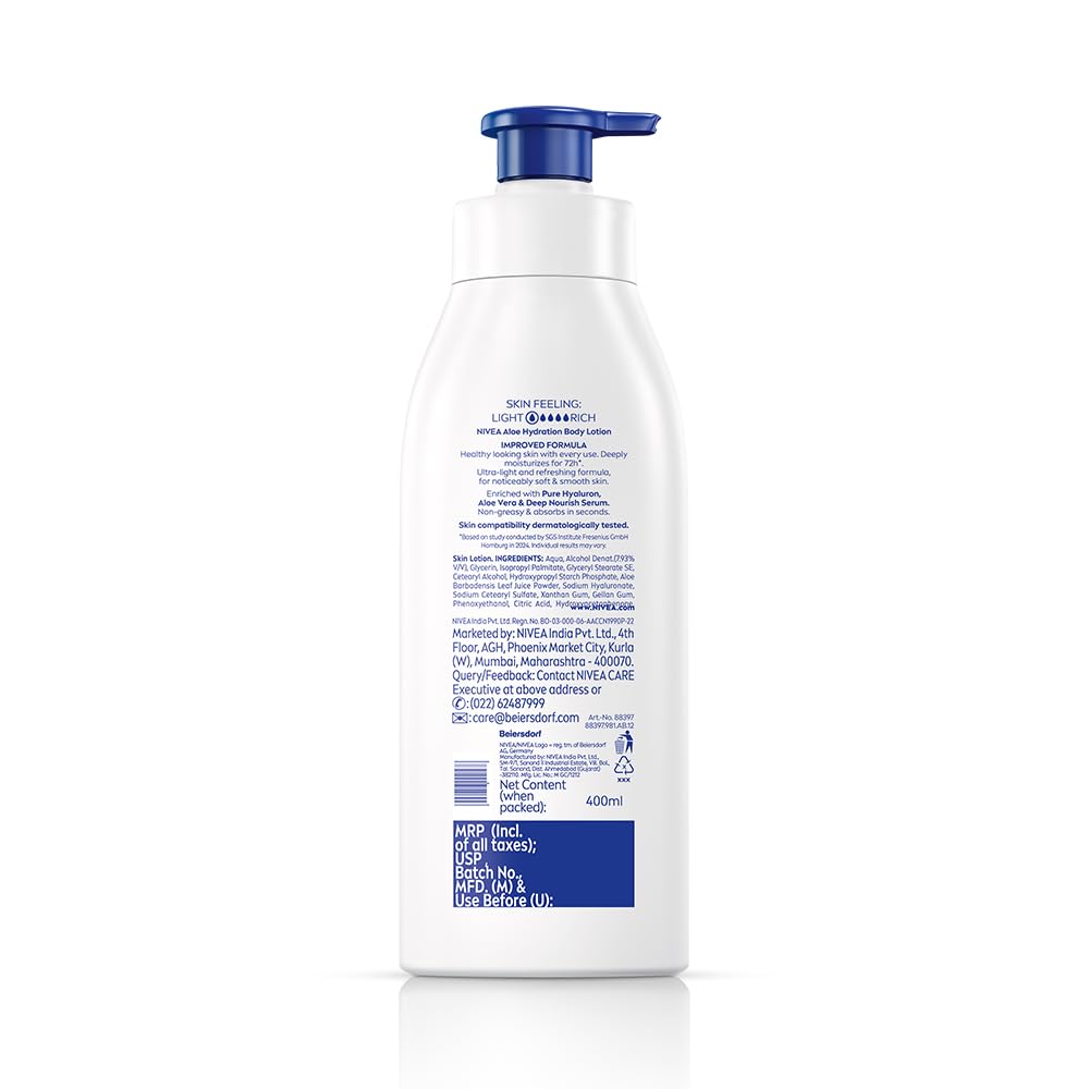 Nivea Body Lotion Aloe Hydration 48h - 400 ml
