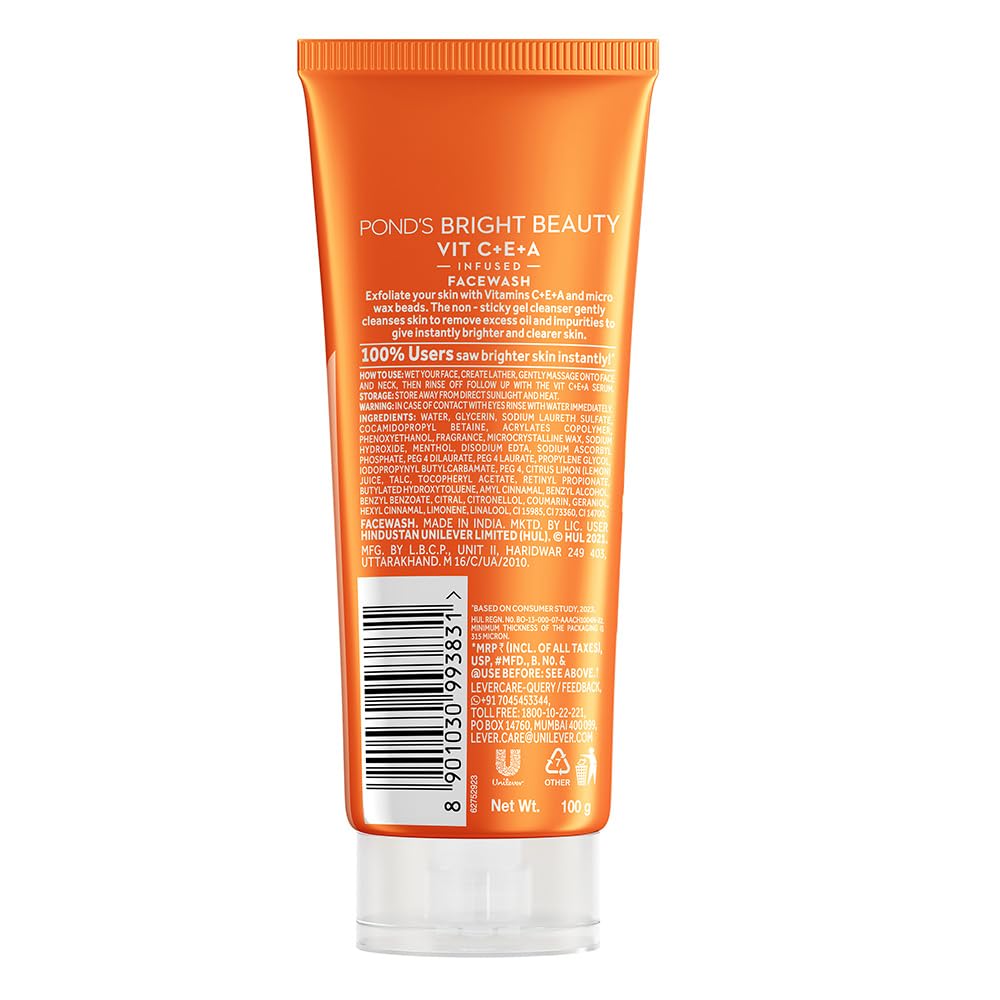 POND'S Bright Beauty Vit C+E+A Gel Face Wash 100ml