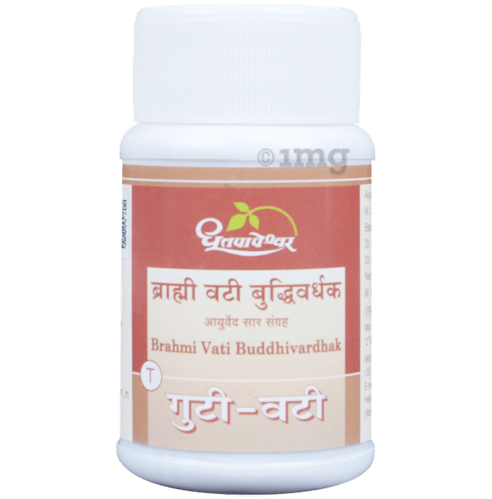 Dhootapapeshwar Brahmi Vati Buddhivardhak Tablet - 60 Tabs