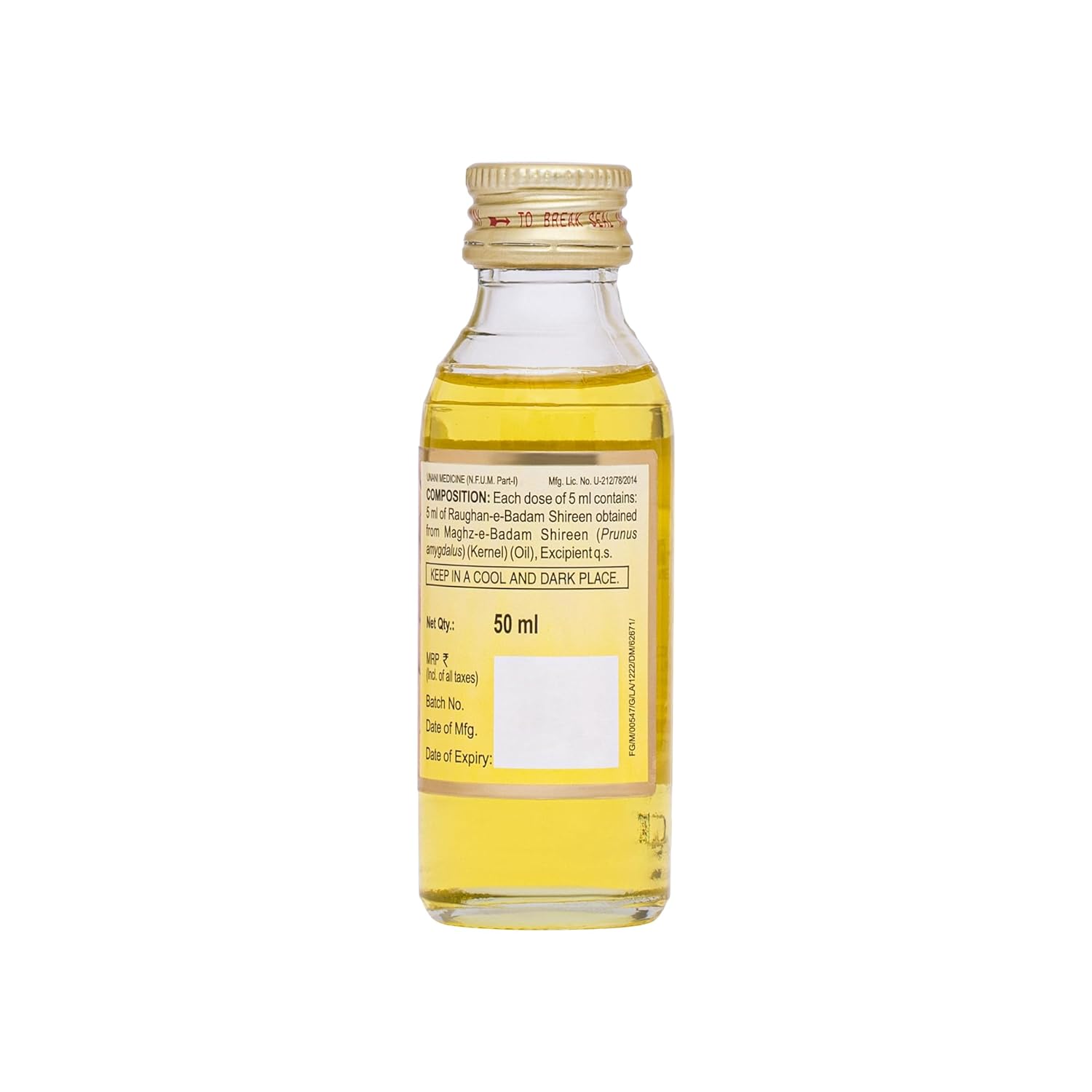 Hamdard Roghan Badam Shirin Sweet Almond Oil - 50 ml