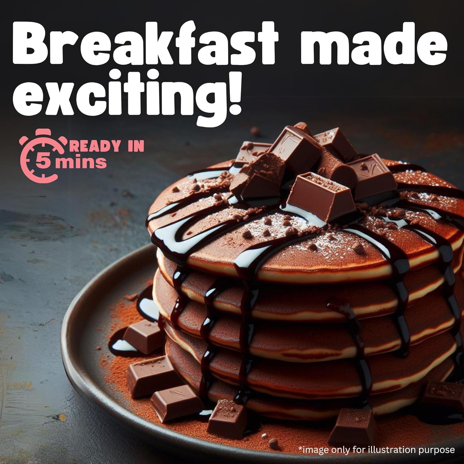 TummyFriendly Foods Aluminium-Free Millet Pancake Mix with Dates and Nuts - 800 gm