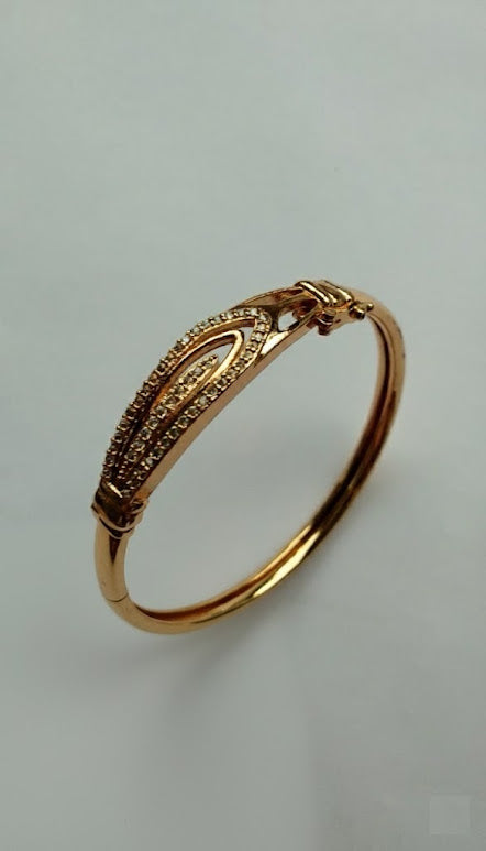 Gold-Tone Geometric Crystal Station Bracelet