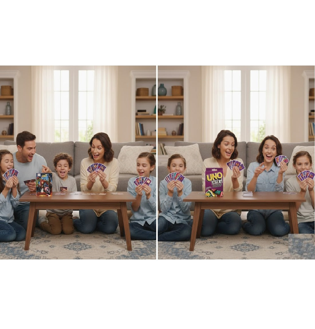 UNO Avengers and UNO Flip Card Game Combo for Friends & Family
