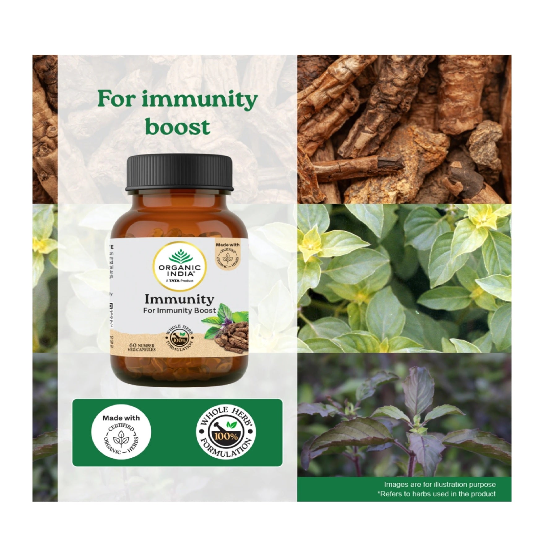 Organic India Immunity Veg 60 Capsule