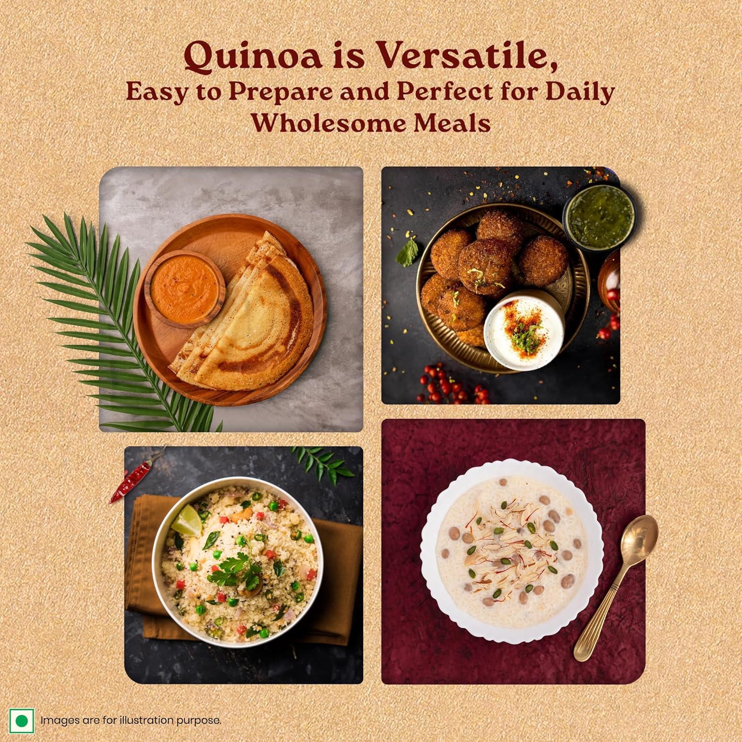 Organic India Quinoa – 500g | Nutrient-Rich Whole Grain | Protein-Rich | Gluten-Free | Source of Iron & Magnesium