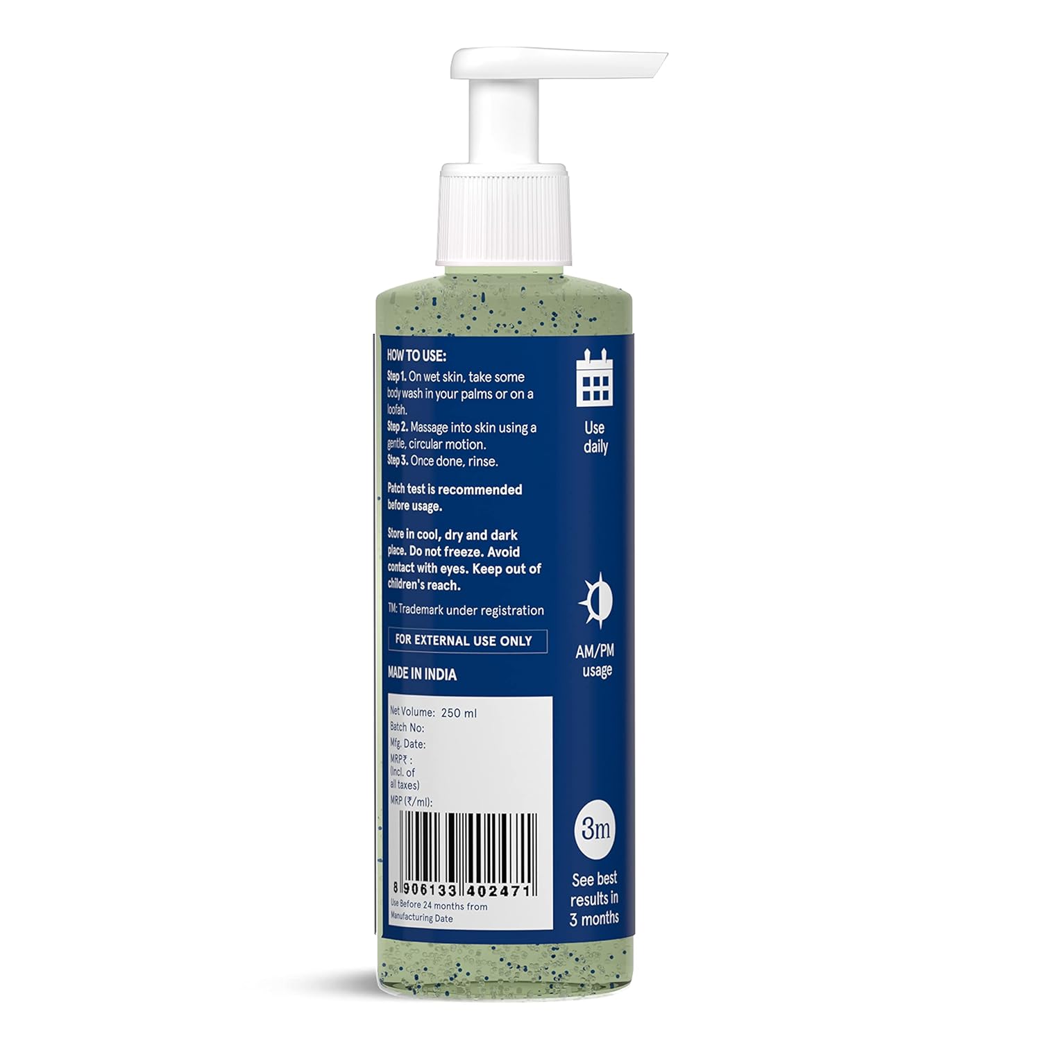 BeBodywise 2% AHA Body Wash - 250 ml