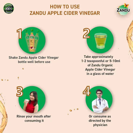 Zandu Organic Apple Cider Vinegar - 500 ml