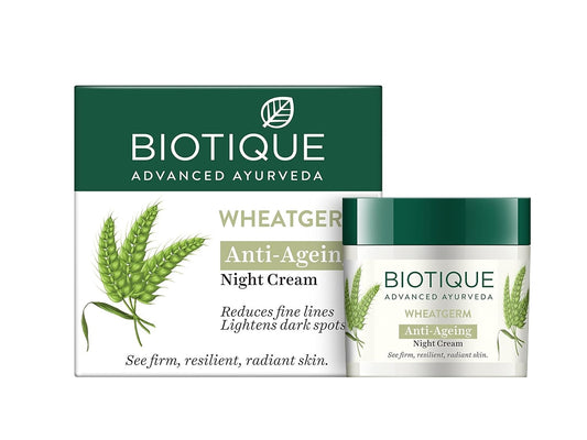 Biotique Advanced Ayurveda WheatGerm Anti-Ageing Night Cream - 50 gm