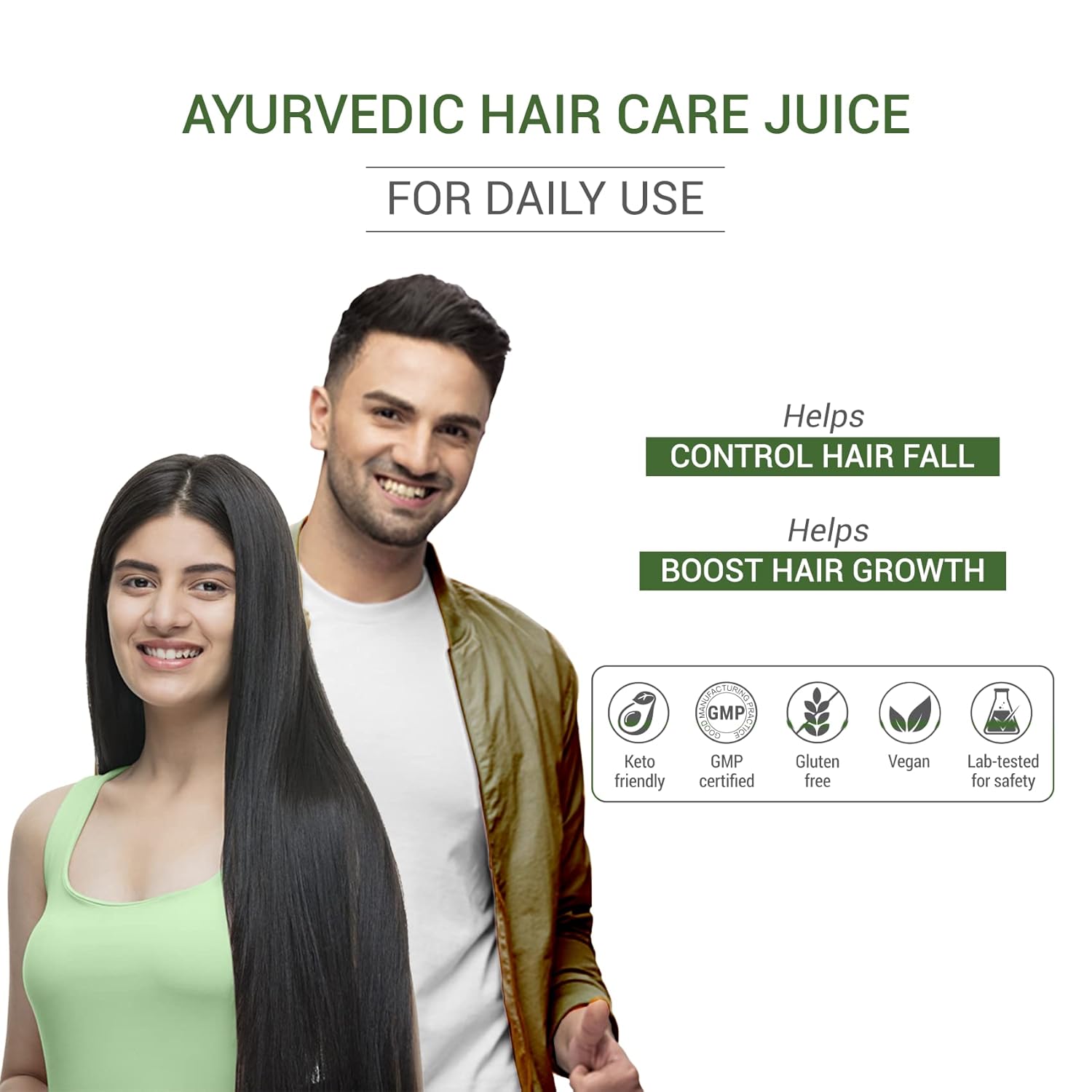 SESA Ayurvedic Hair Care Juice - for Hair Fall control & Hair Growth - with Bhringraj, Aloe Vera, Amla & Daru Haridra | 1L