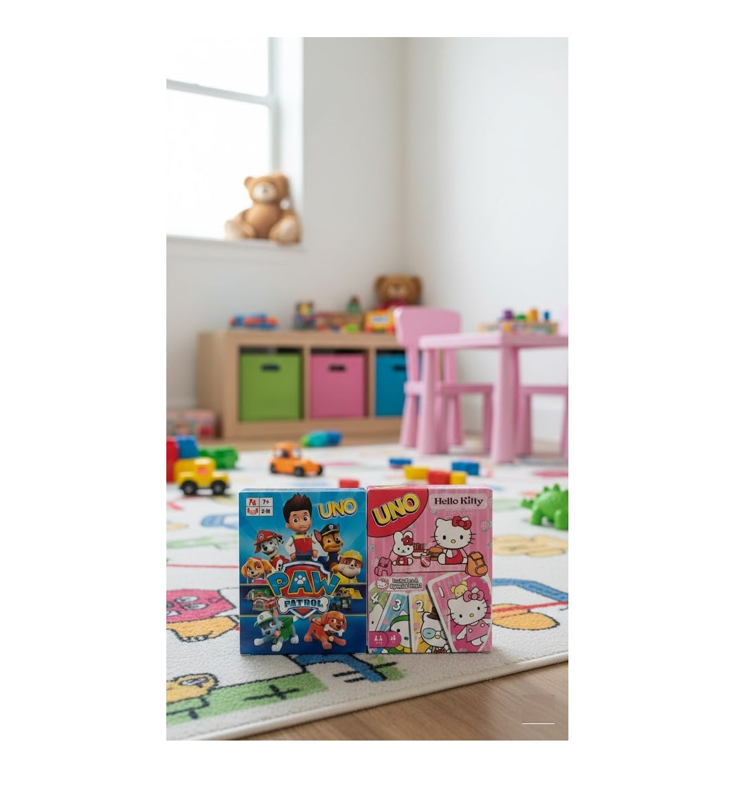 UNO Paw Petrol and UNO Hello Kitty Card Game Combo Playing with Friends & Family