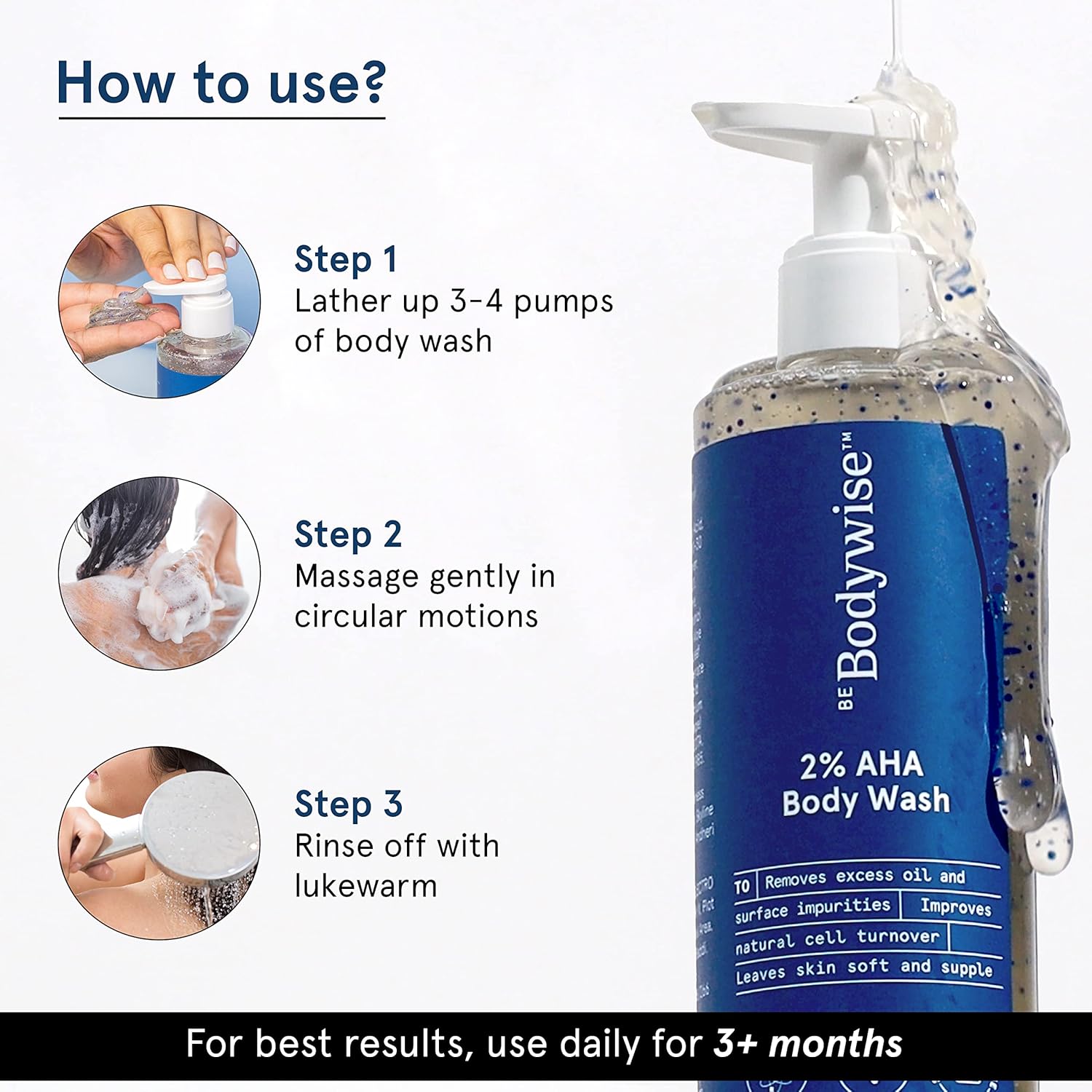 BeBodywise 2% AHA Body Wash - 250 ml