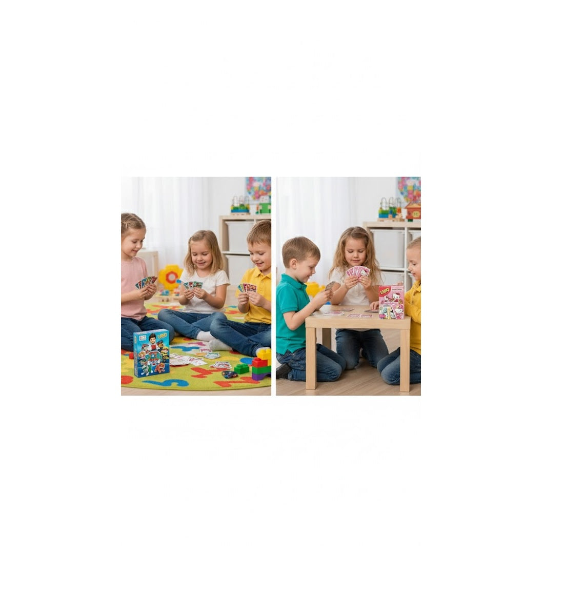 UNO Paw Petrol and UNO Hello Kitty Card Game Combo Playing with Friends & Family