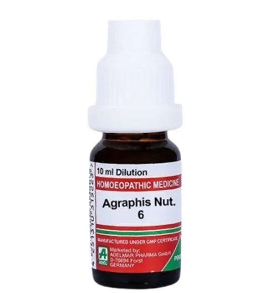 Adel Homeopathy Agraphis Nut Dilution - 6 CH - 10 ml