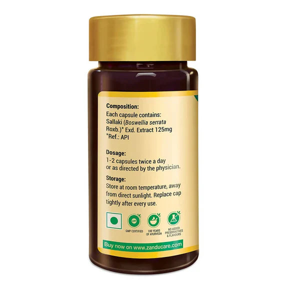 Zandu Sallaki Capsules Good For Joint Health - Pack of 1