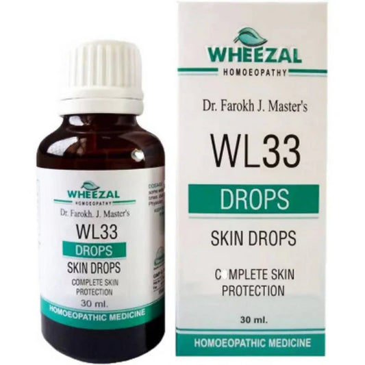 Wheezal Homeopathy WL33 Skin Drops - 30 ML