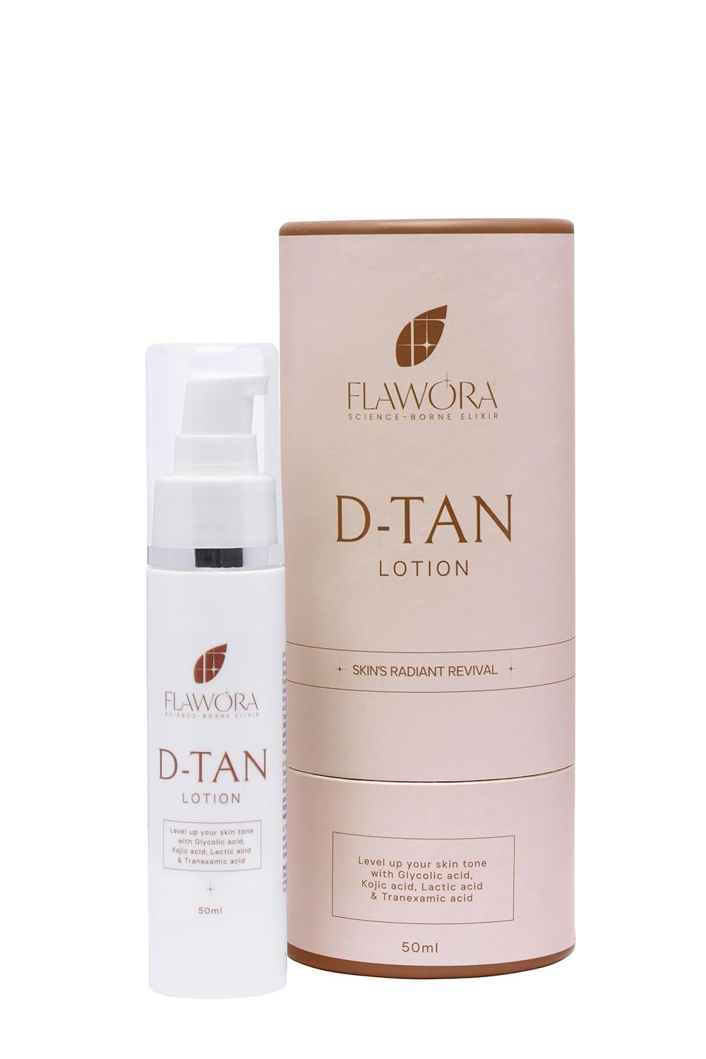 Flawora D-Tan Lotion for Pigmentation & Tan Removal For Dark Spots - 50 ml