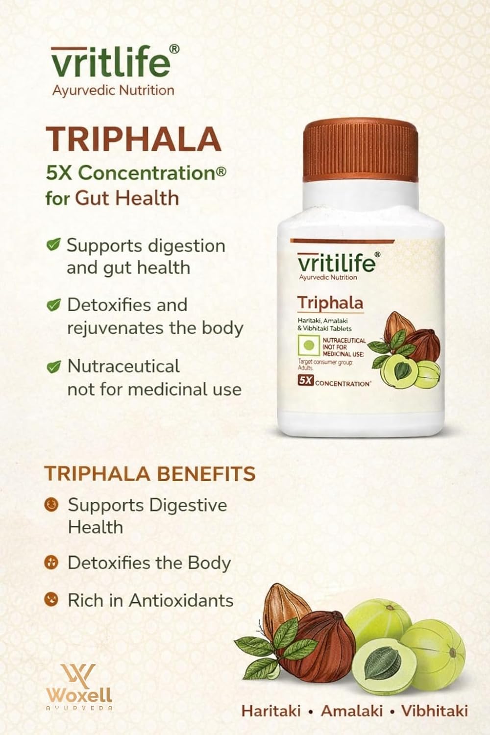 Herbalife Vritilife Triphala Tablets - 60 tabs