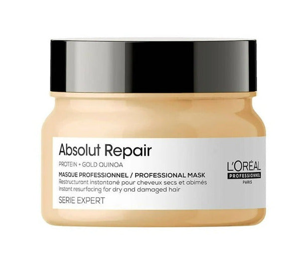LOreal Paris Professionnel Scalp Advanced Anti-Oiliness Dermo-Purifier Shampoo Absolut Repair Professional Hair Mask - Combo 300ml + 250ml