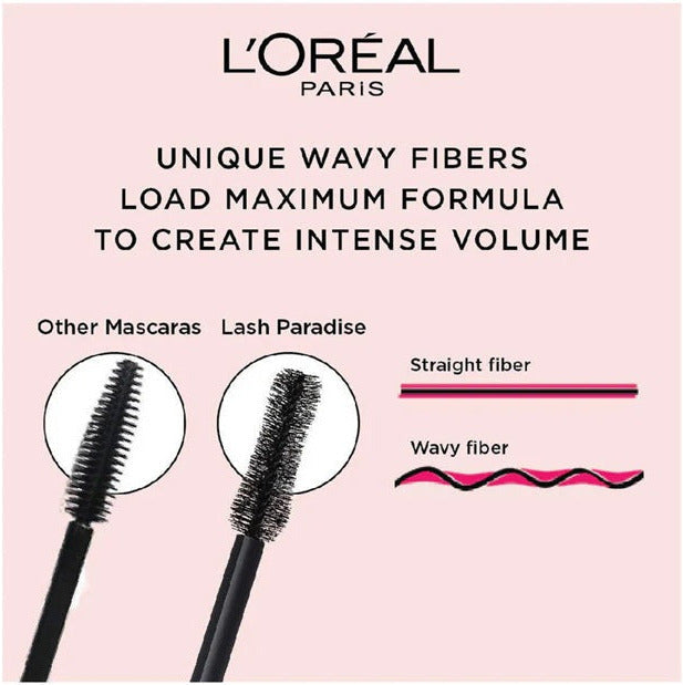 LOreal Paris Voluminous Lash Paradise Mascara 204 Blackest Black 7.6ml