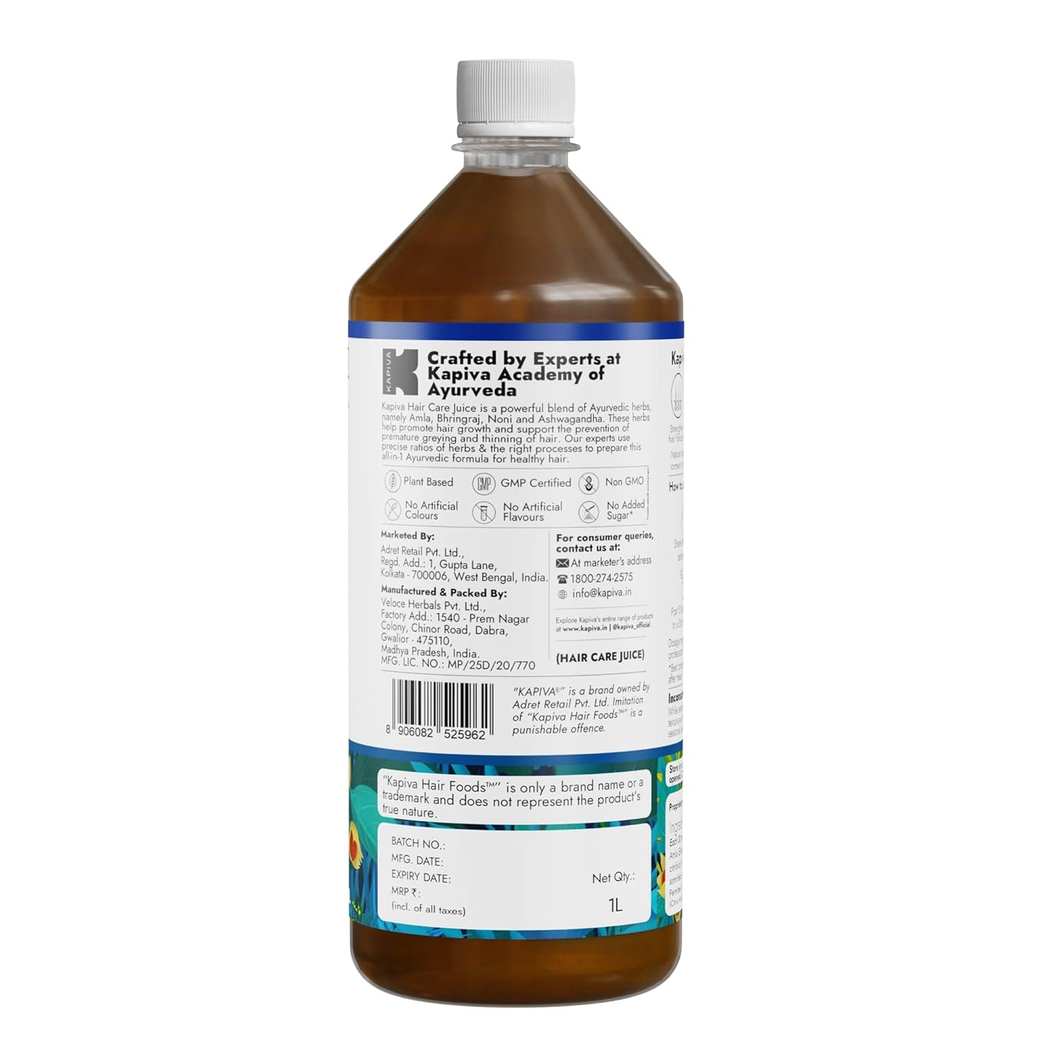 Kapiva Ayurveda Hair Care Juice - 1 L