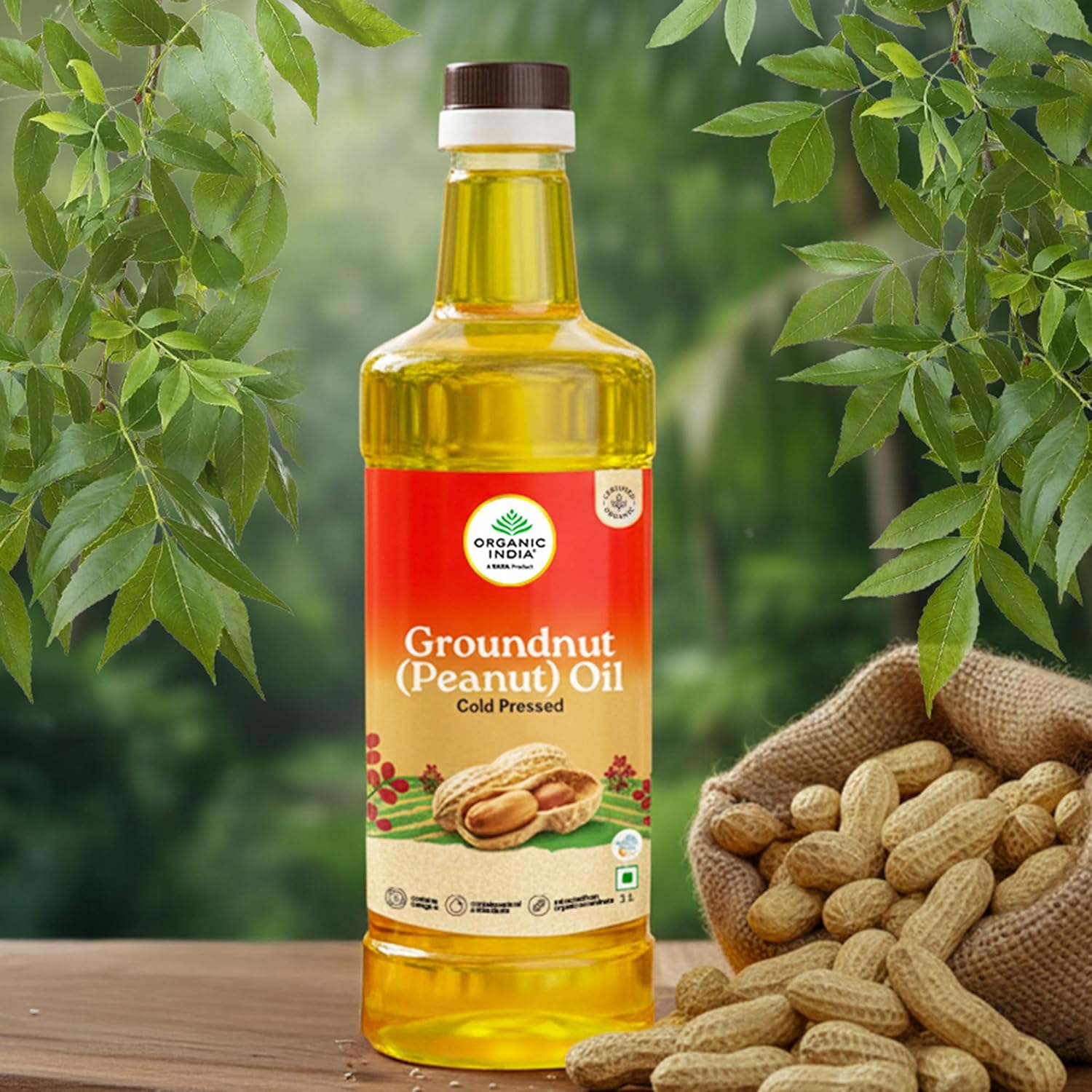 Organic India Groundnut (Peanut) Oil 1000ml