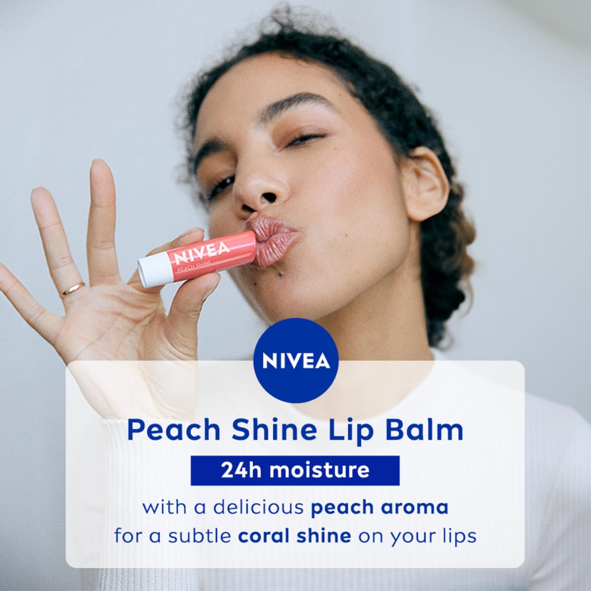 Nivea Lip Balm - Peach Shine - 4.8 gm
