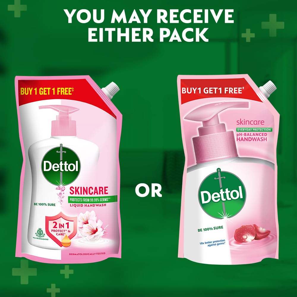 Dettol Liquid Handwash Refill – Skincare Hand Wash- 675ml (Buy 1 Get 1 Free)