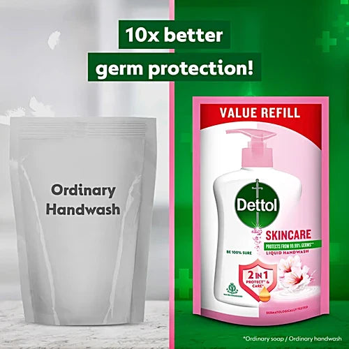 Dettol Skincare Handwash, 175 ml Refill Pack
