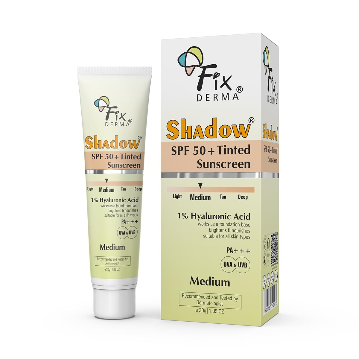 Fixderma Shadow Tinted Sunscreen - 30 gm
