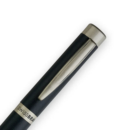 SWISSBRAND Zenith 2507 Matte black Ballpoint Pen with chrome trim