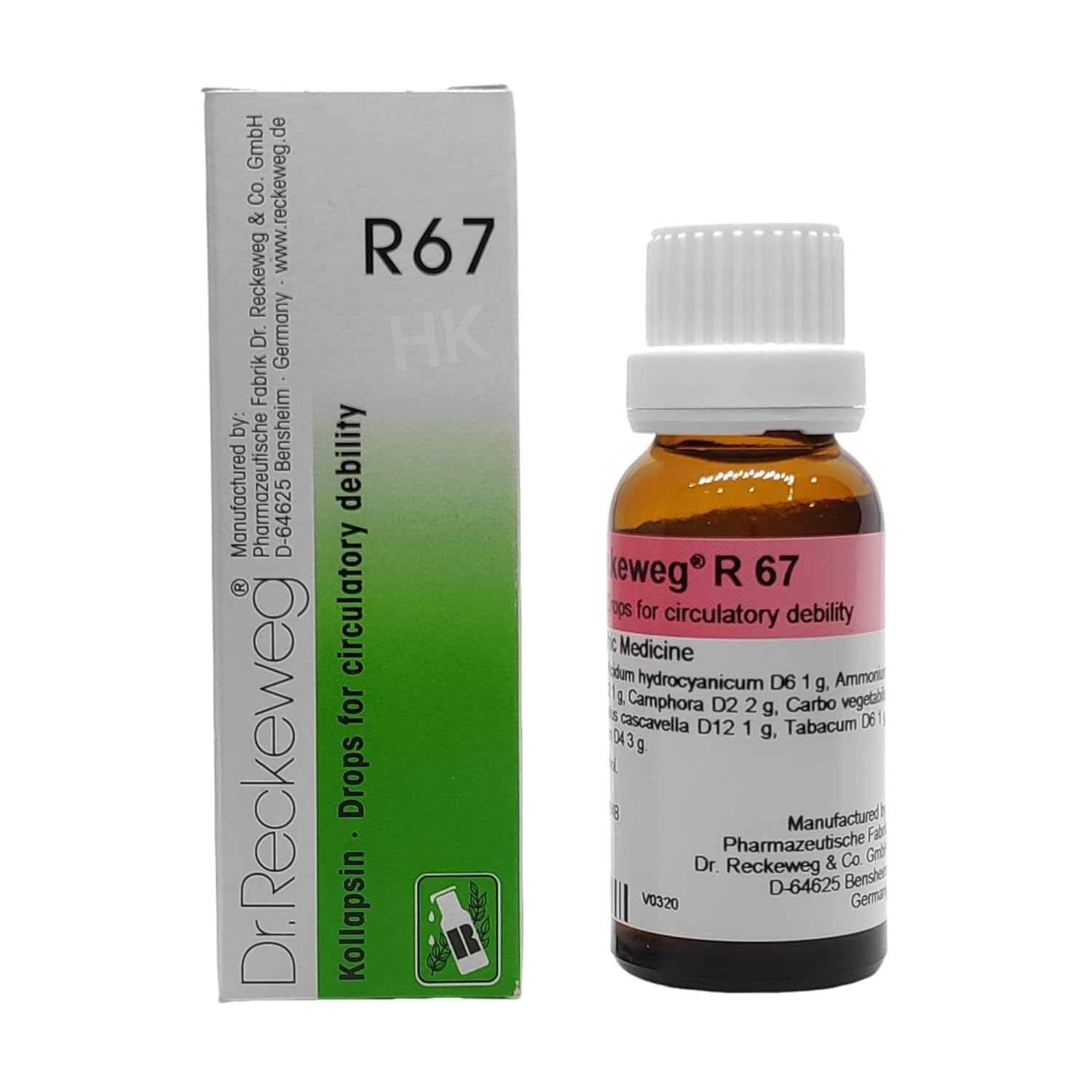 Dr. Reckeweg R67 Drops For Circulatory Debility - 22 ml