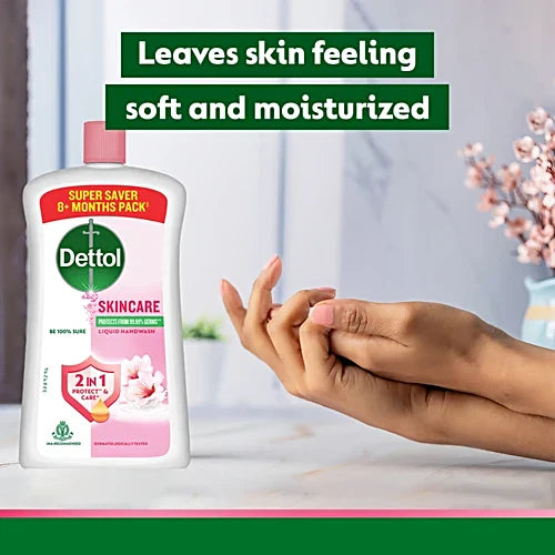 Dettol Skincare Liquid Handwash, 875 ml Refill Pack
